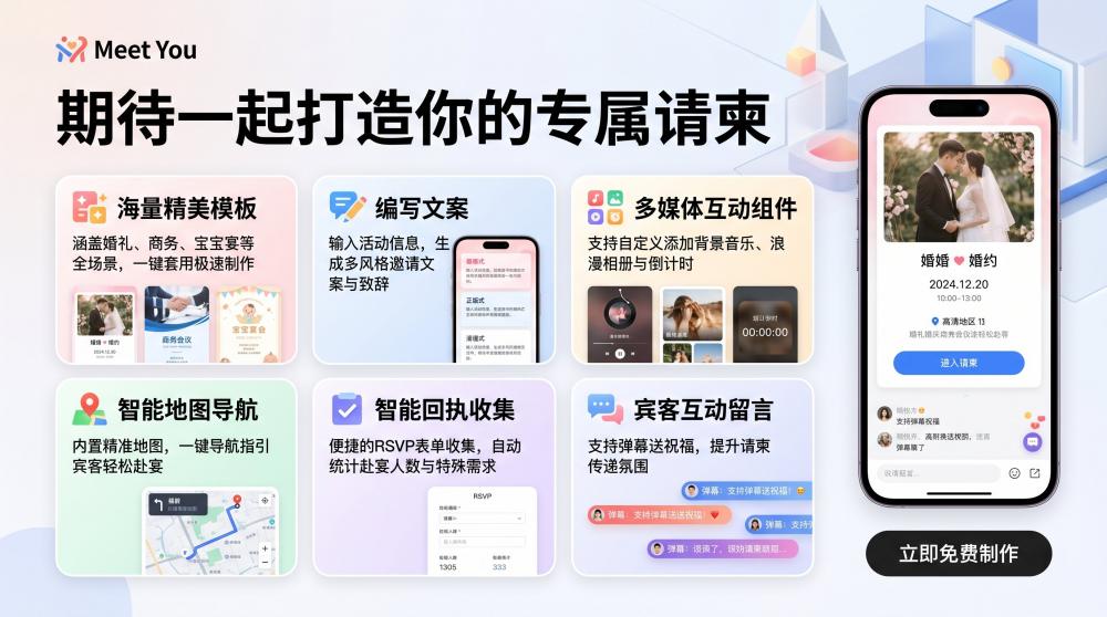 超好用免费邀请函制作平台，藏不住的实用功能